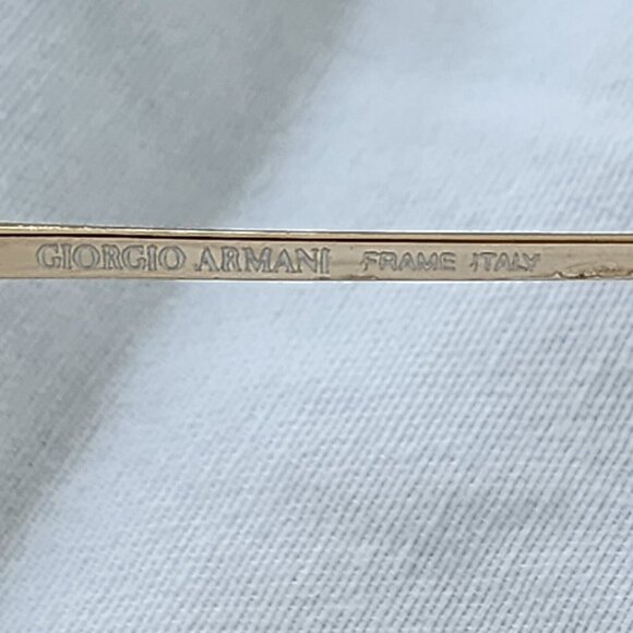 Giorgio Armani Eyeglasses Frame Only Brown Gold Round Italy 217 759 54-17-135 - Picture 10 of 10